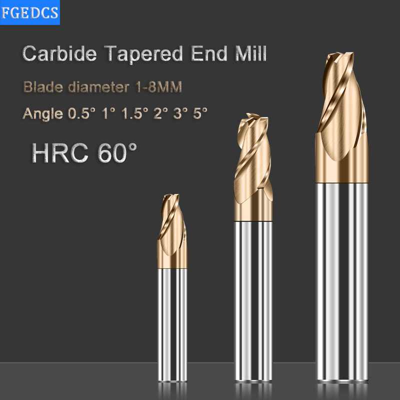 Diy Cnc Router Electronics - Tapered End Mill Carbide 0.5° 1