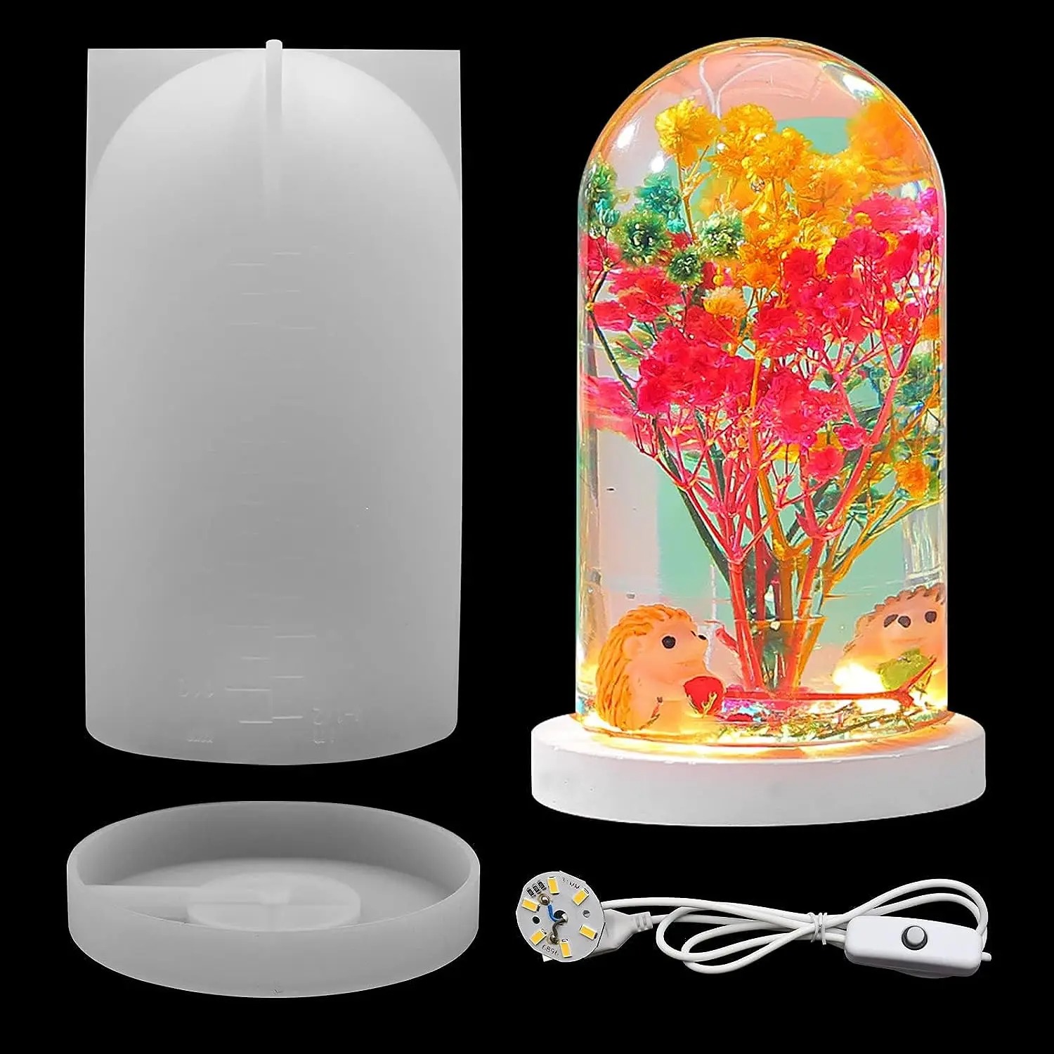 Diy Lamp Electronics - DIY Crystal Epoxy Resin Mold Led