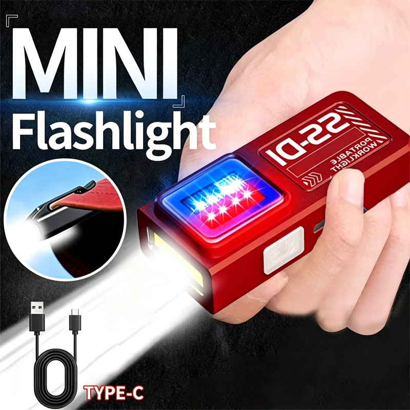 Diy Lamp Electronics - 1/2PCS Mini COB LED Flashlight USB