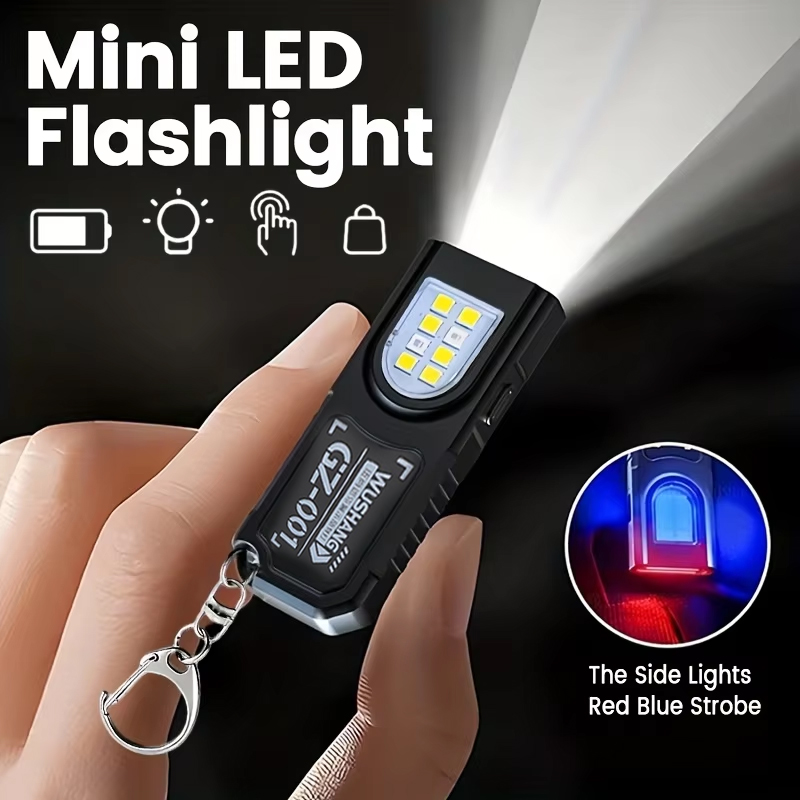Diy Lamp Electronics - Multifunctional Keychain Flashlight USB Rechargeable Mini