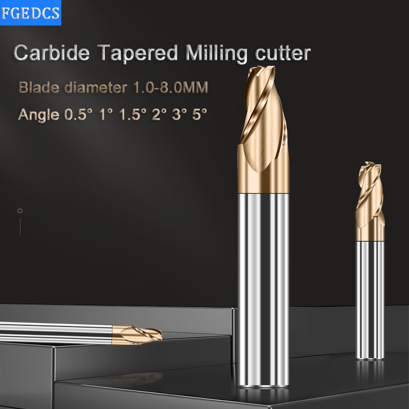 Tapered End Mill Carbide 0.5°  - Diy Cnc Router Electronics ulasan dan harga