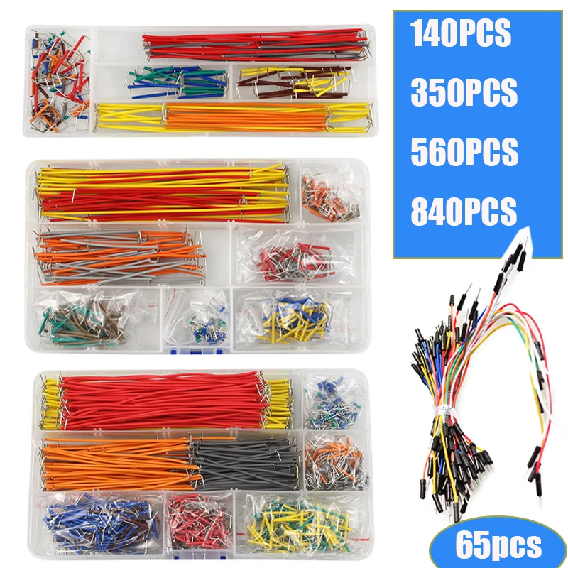 65/140/350/560/840Pcs/Box U Sh - Breadboard Jumper Wire ulasan dan harga