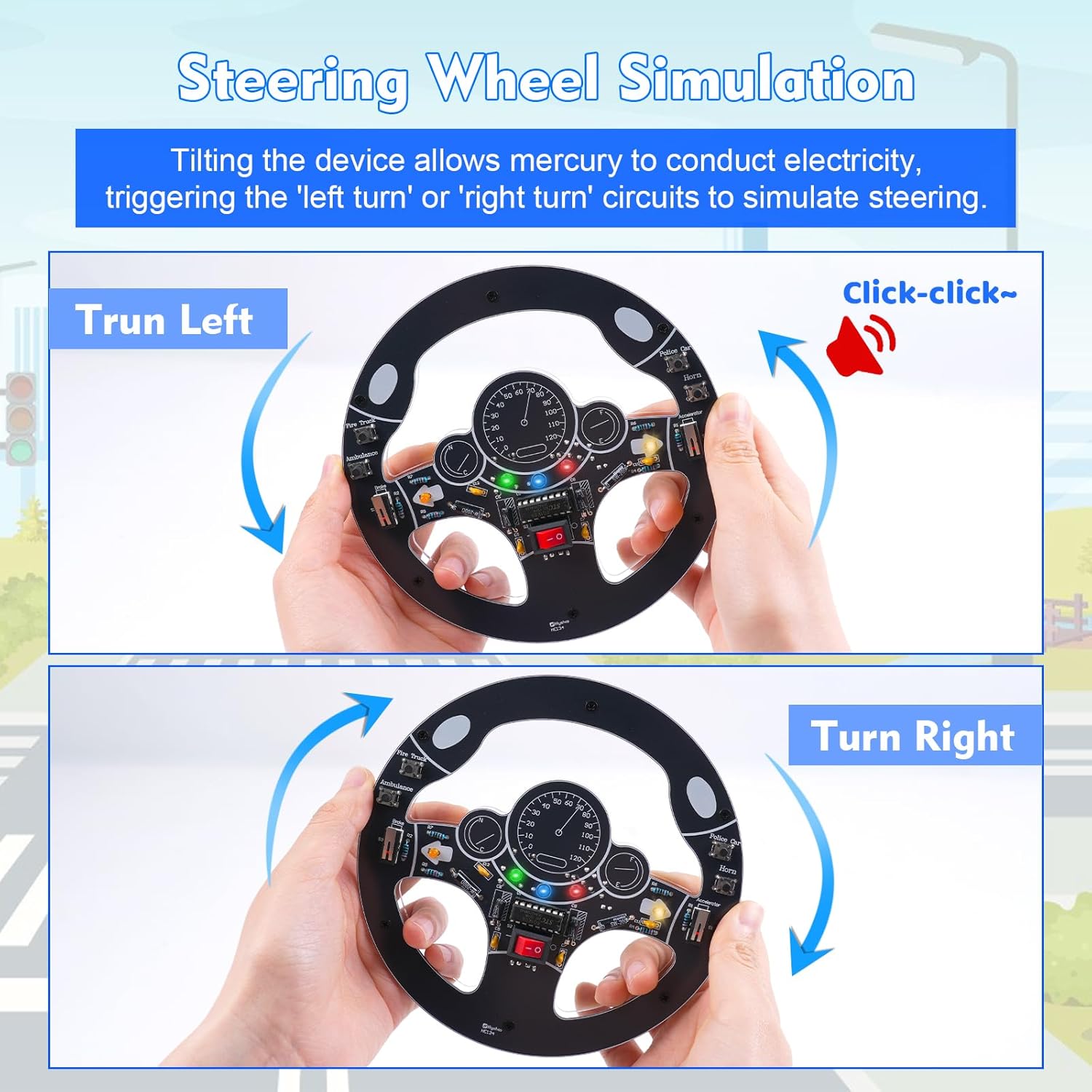 Car Steering Wheel DIY Solderi - Diy Electronics For Adults ulasan dan harga