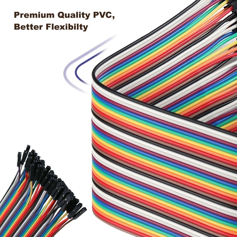 40Pin Dupont Cable Ribbon Jump - Breadboard Jumper Wire ulasan dan harga