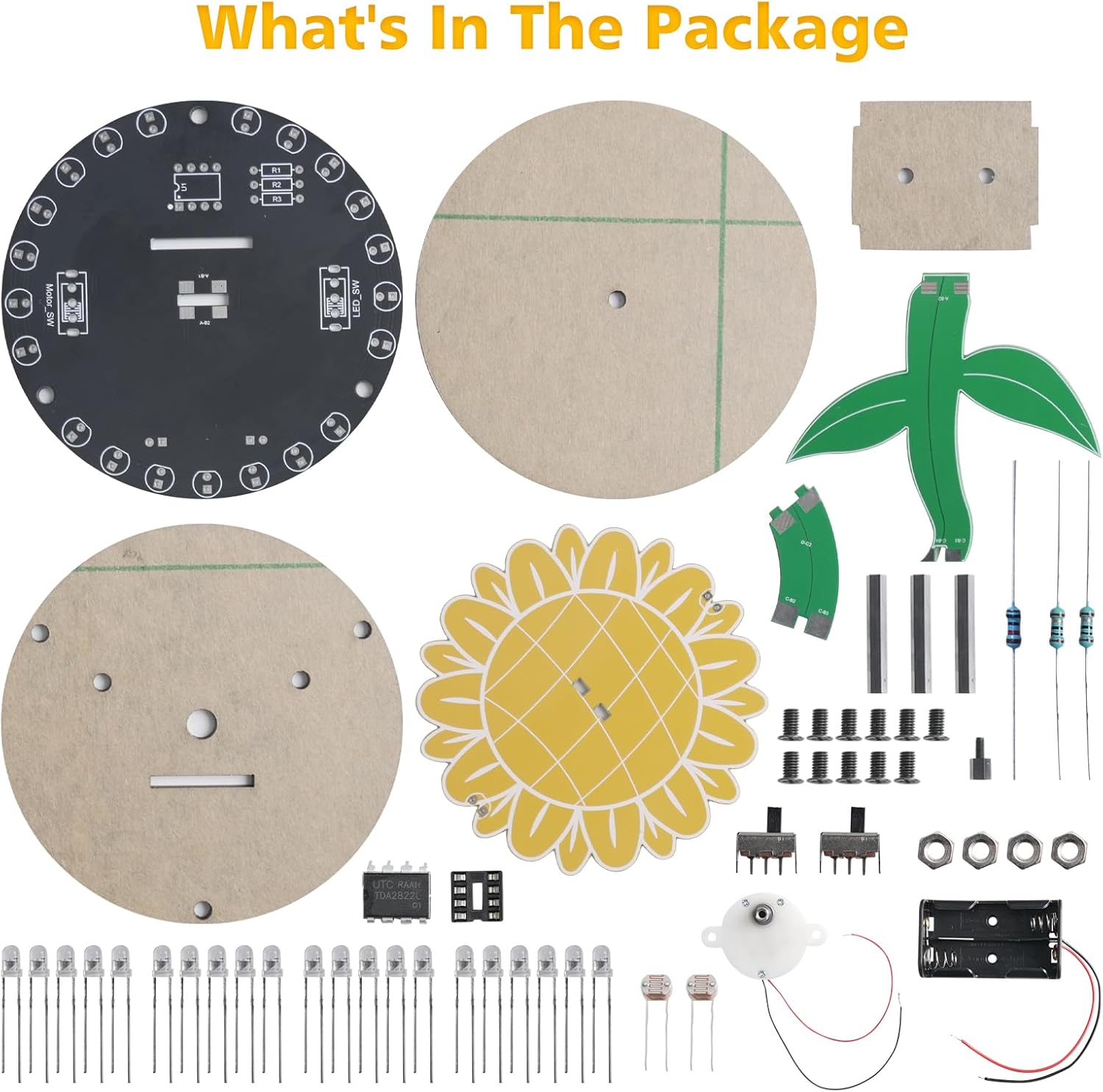 Light Chasing Sunflower Solder - Diy Electronics For Adults ulasan dan harga
