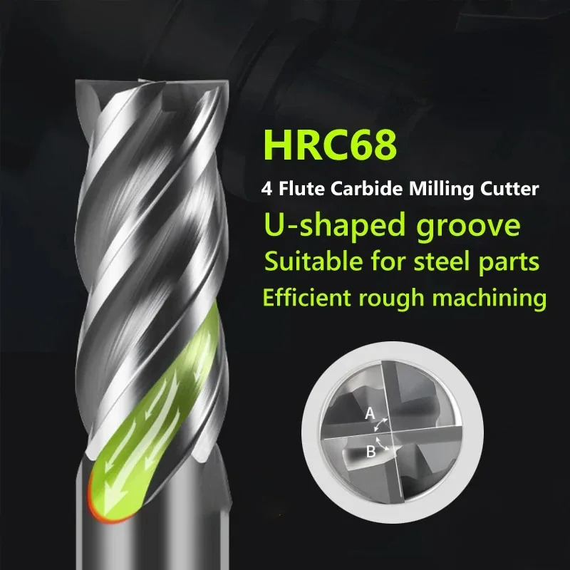 CNC HRC68 Carbide End Mill Une - Diy Cnc Router Electronics ulasan dan harga