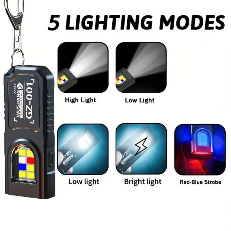 Powerful Mini COB LED Keychain - Diy Lamp Electronics ulasan dan harga