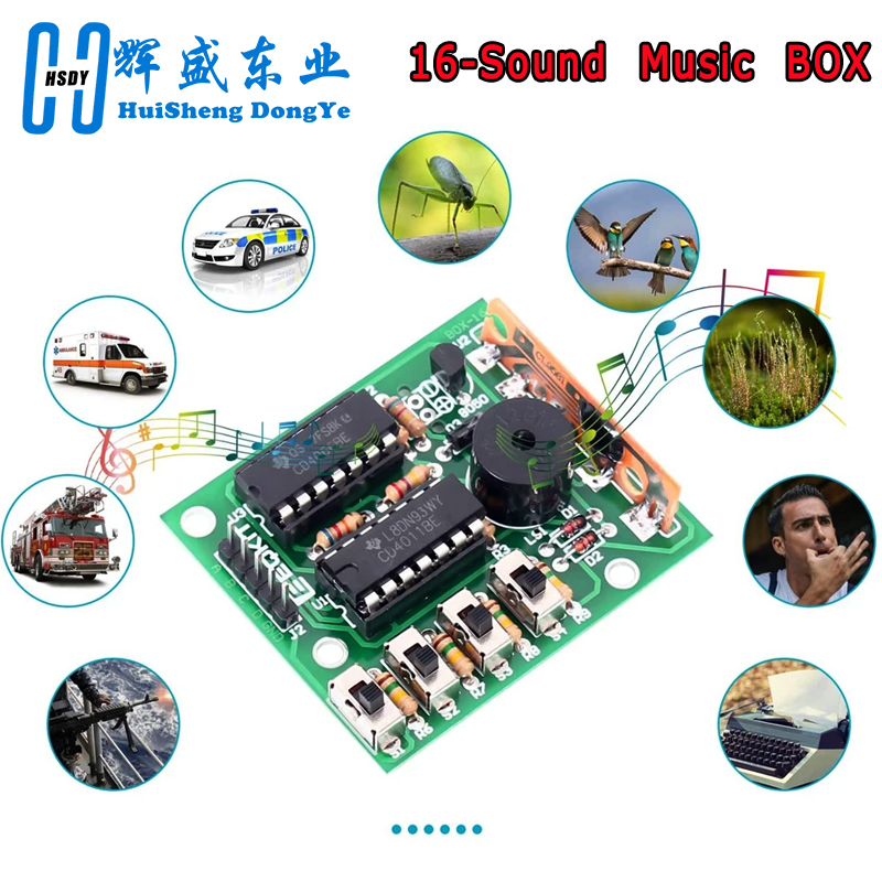 16 Music Sound Box BOX-16 Boar - Diy Audio Electronics Kit ulasan dan harga