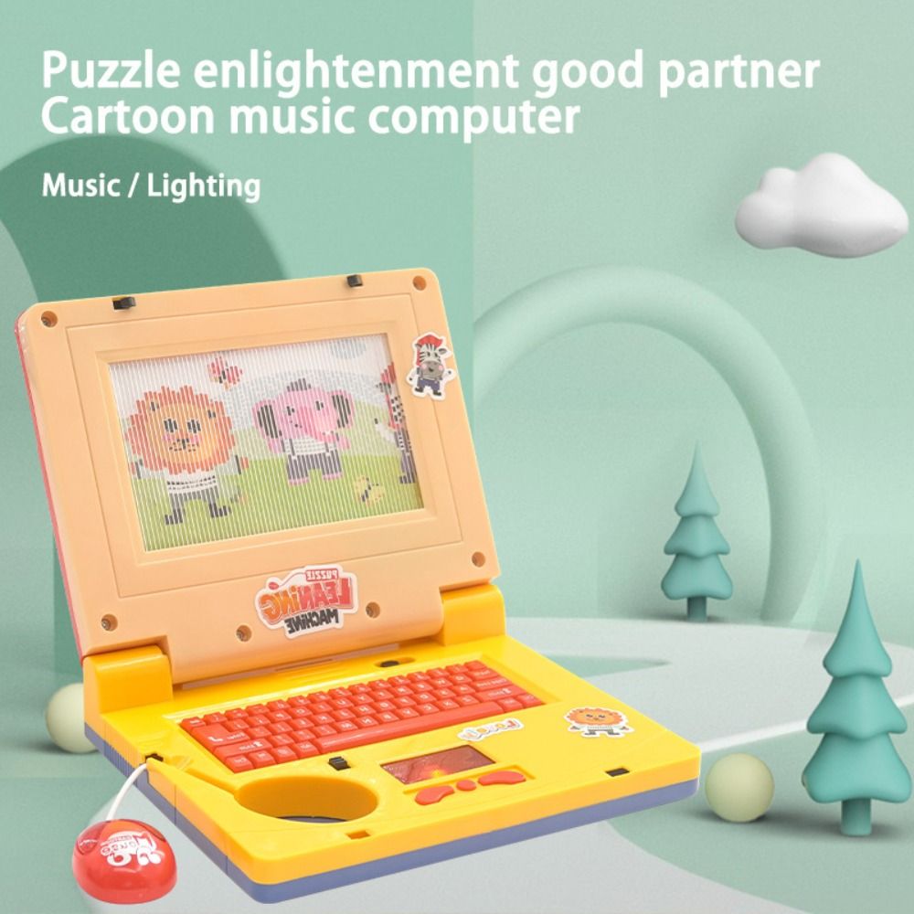 1 Set LED Kids Learning Laptop - Diy Electronics Music ulasan dan harga