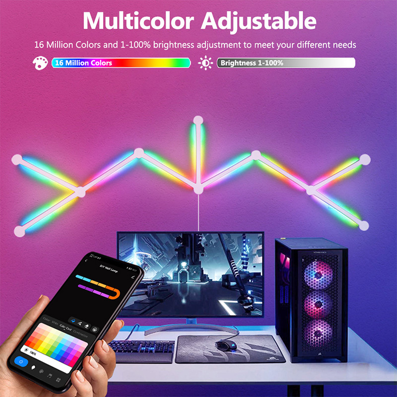 Smart RGB Wall Lamp, Bluetooth - Diy Lamp Electronics ulasan dan harga