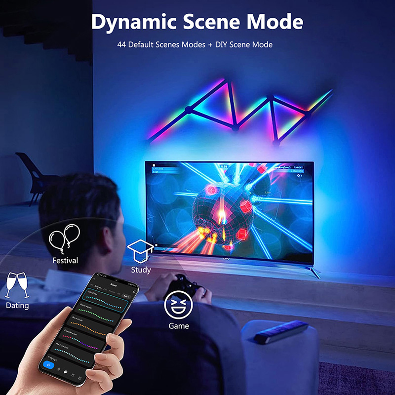 Smart RGB Wall Lamp, Bluetooth - Diy Lamp Electronics ulasan dan harga
