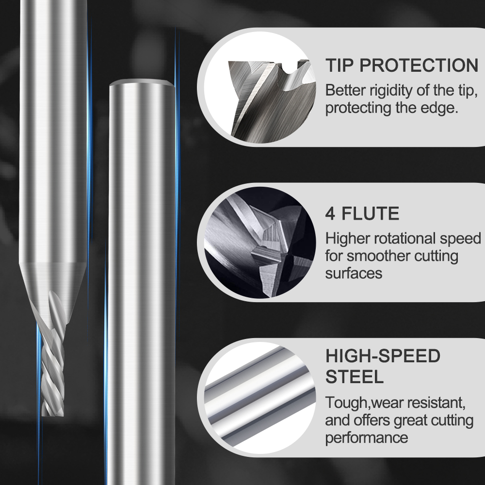 1pc Diameter Frez 2mm Endmill  - Diy Cnc Router Electronics ulasan dan harga