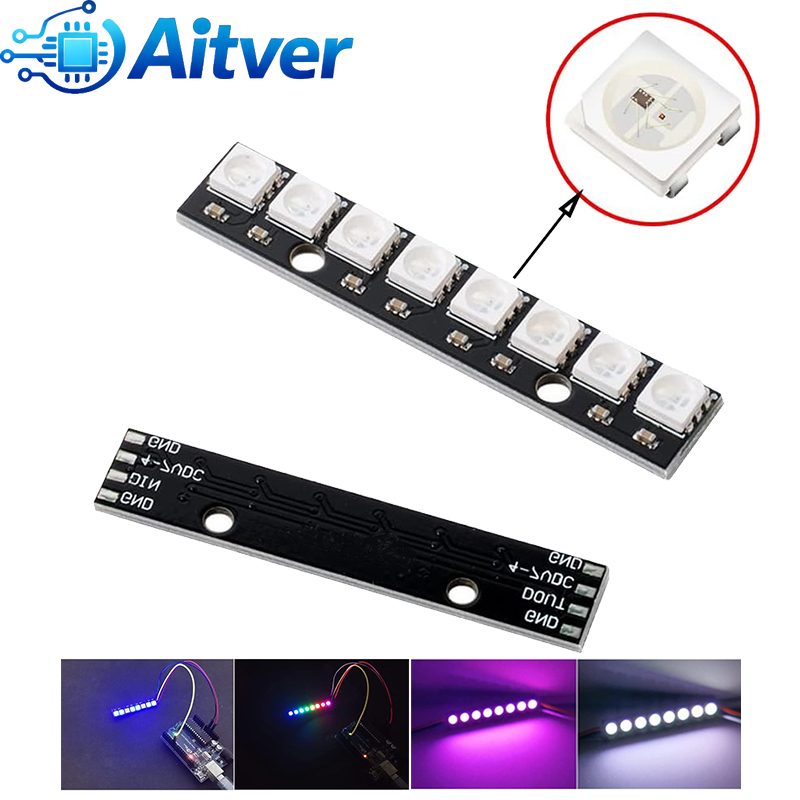 WS2812B 8Bit RGB LED Module 5V - Diy Electronics Address ulasan dan harga