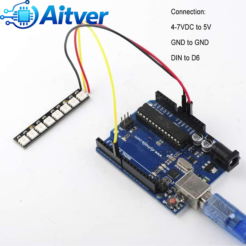 WS2812B 8Bit RGB LED Module 5V - Diy Electronics Address ulasan dan harga