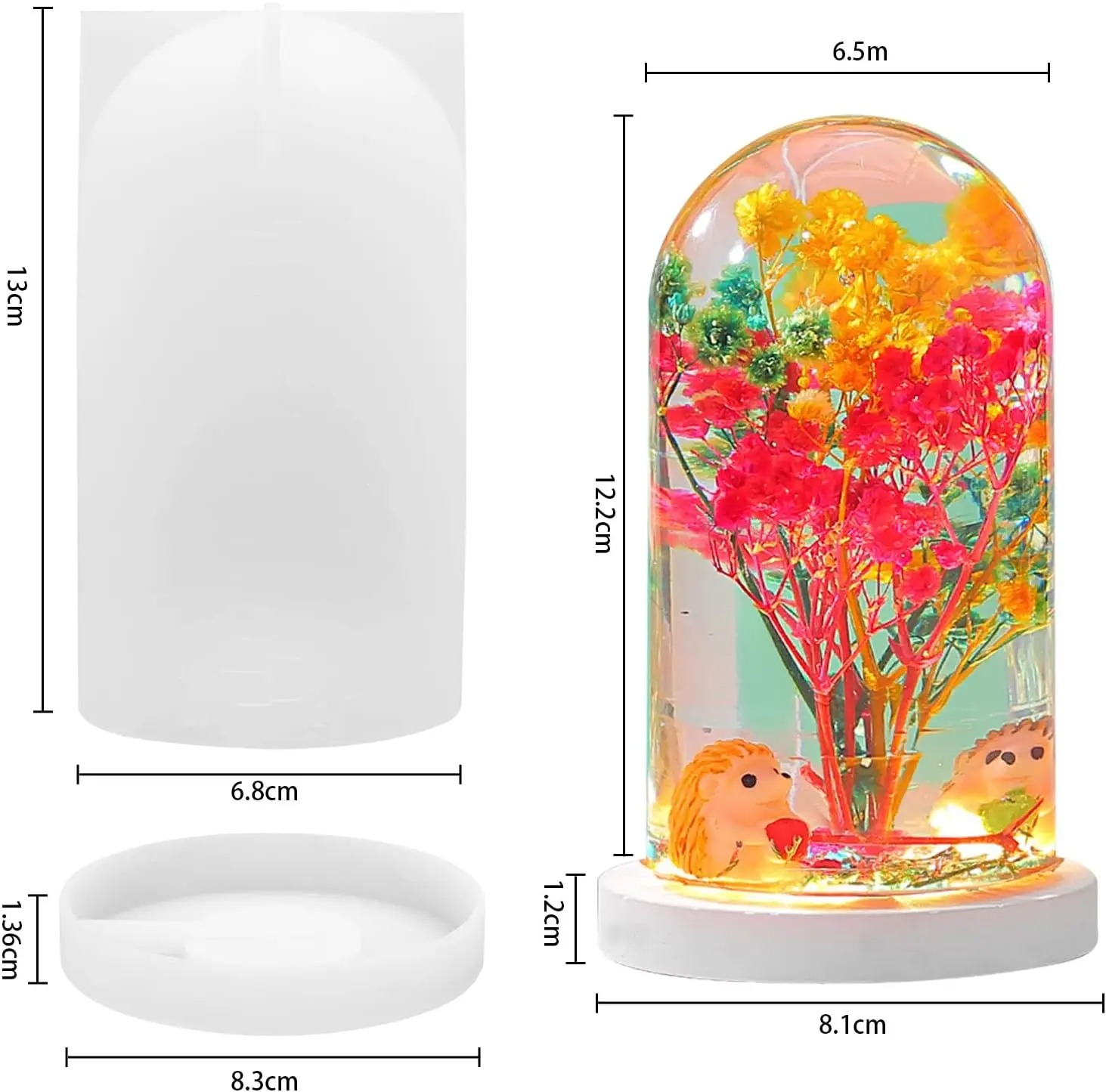 DIY Crystal Epoxy Resin Mold L - Diy Lamp Electronics ulasan dan harga