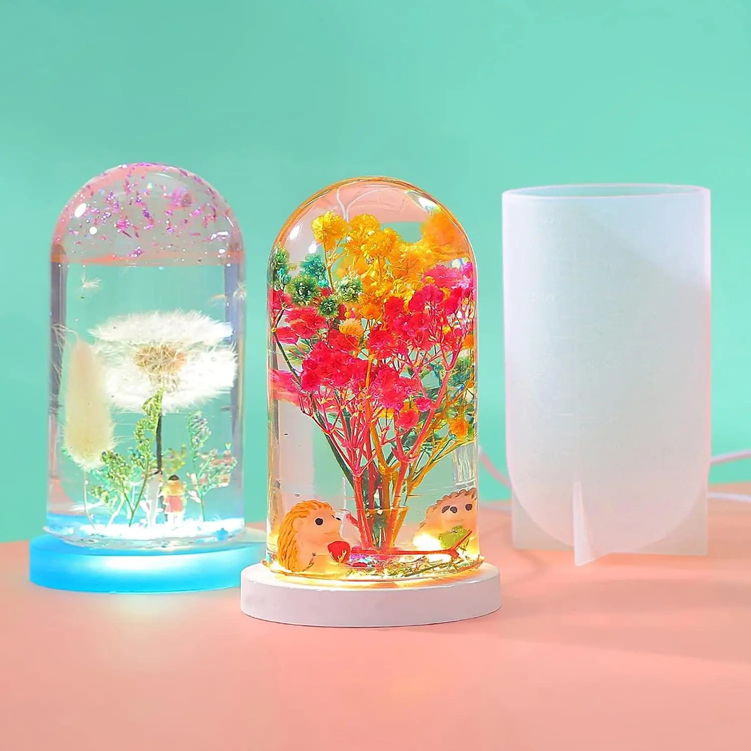 DIY Crystal Epoxy Resin Mold L - Diy Lamp Electronics ulasan dan harga
