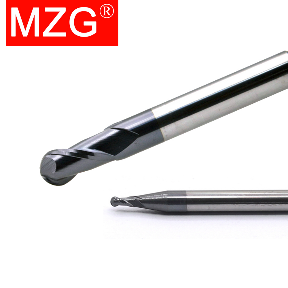 MZG 2 Flute HRC58 Ball End Mil - Diy Cnc Router Electronics ulasan dan harga