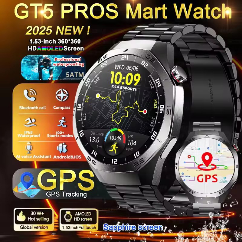 Round GPS Smart Watch Waterpro - Diy Wearable Electronics ulasan dan harga