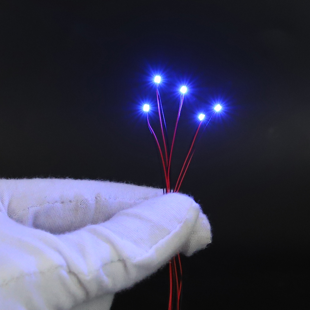 10pcs/Set Micro LED Lamp Chips - Diy Electronics Wire ulasan dan harga