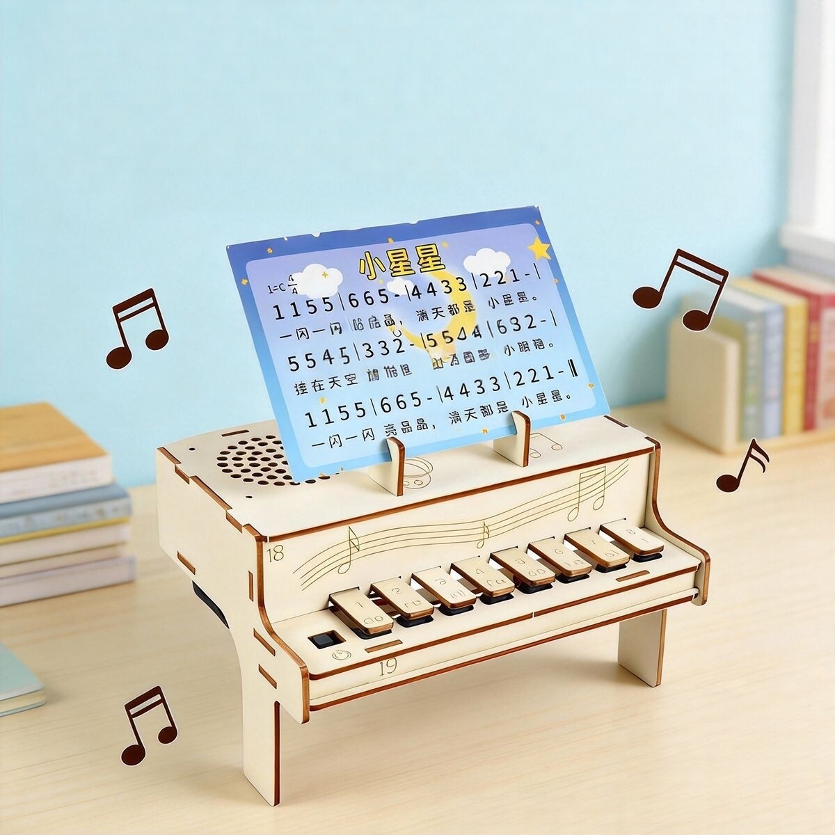 DIY Wooden Electronic Piano Mo - Diy Electronics Music ulasan dan harga