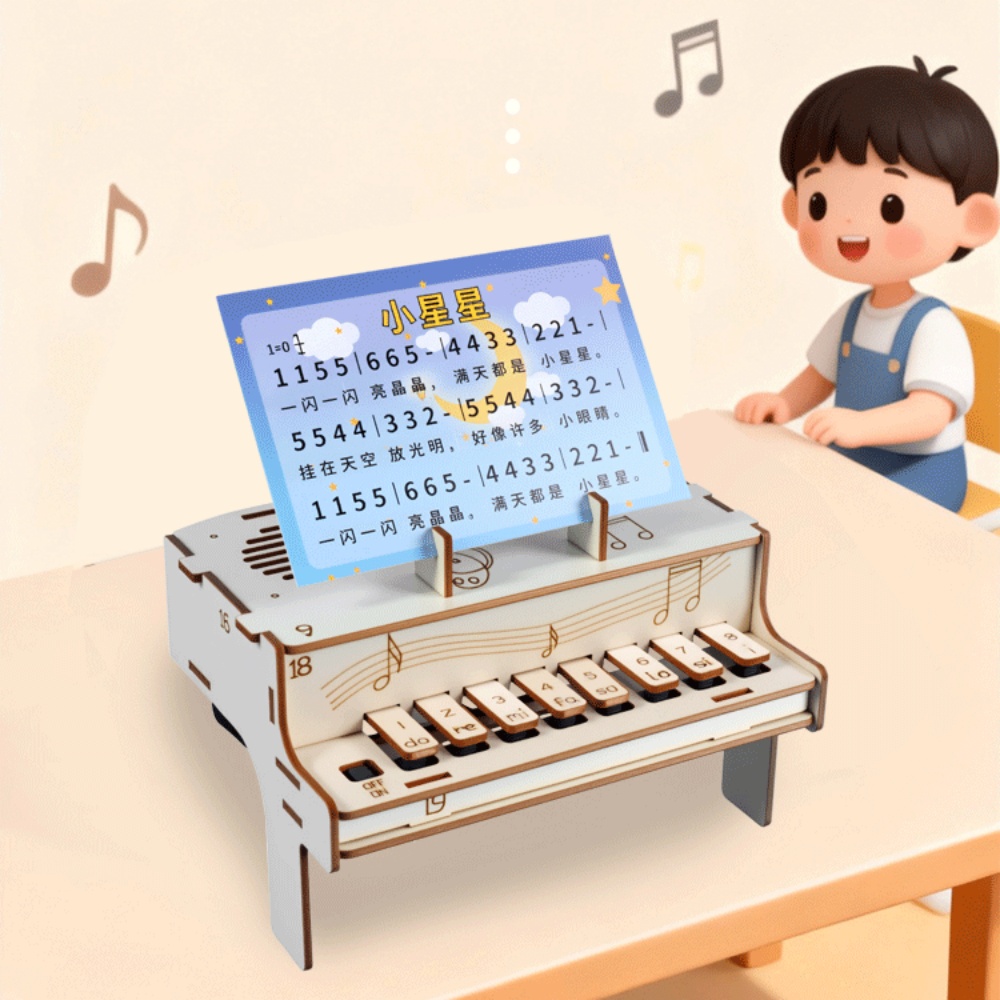 DIY Wooden Electronic Piano Mo - Diy Electronics Music ulasan dan harga