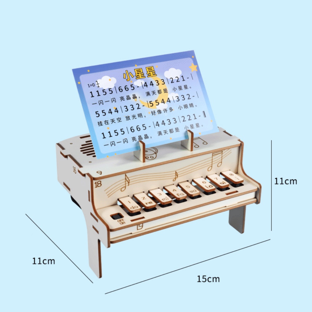 DIY Wooden Electronic Piano Mo - Diy Electronics Music ulasan dan harga