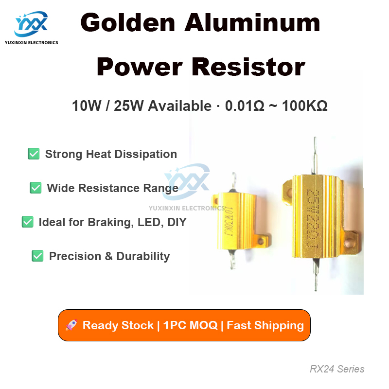 1PCS RX24 Power Resistor 10W 2 - Diy Electronic Load ulasan dan harga