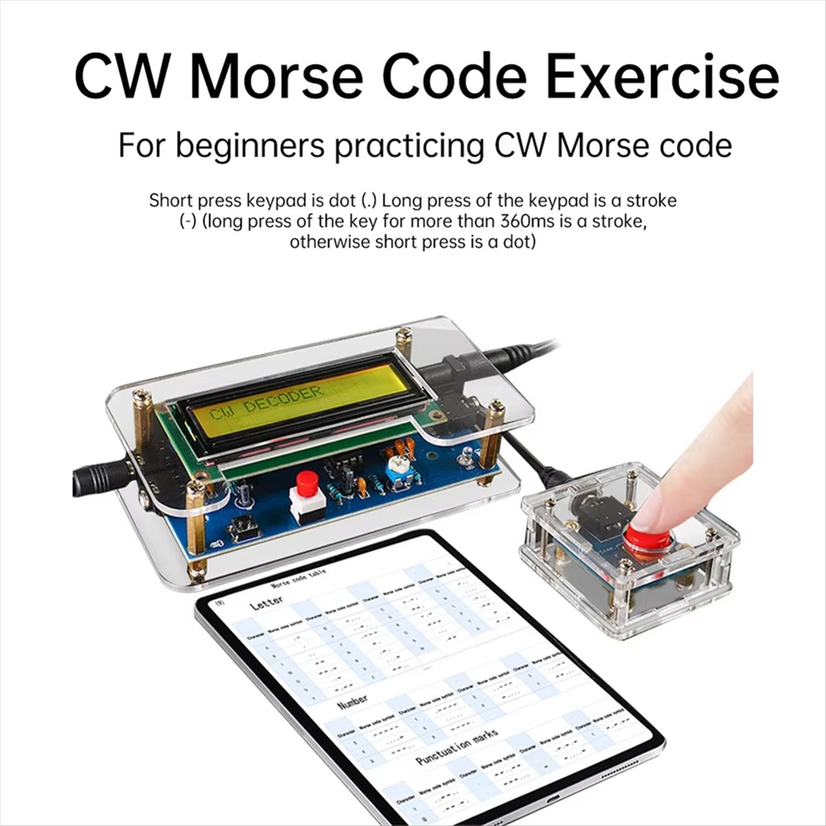 HDL DC9V CW Morse Code Decoder - Diy Audio Electronics Kit ulasan dan harga