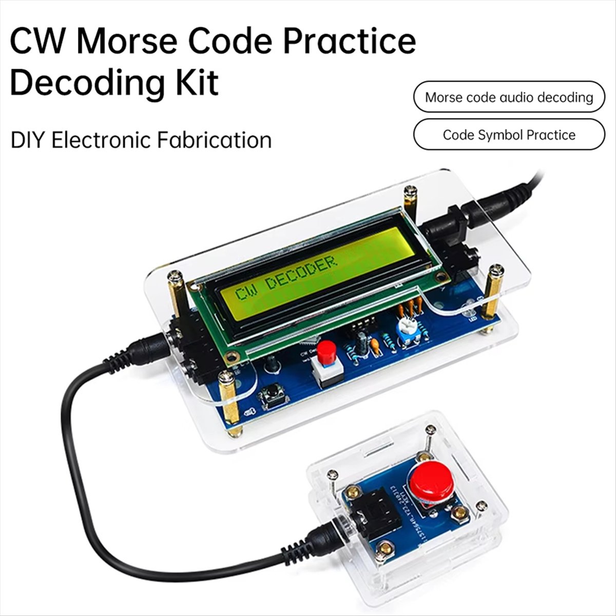 HDL DC9V CW Morse Code Decoder - Diy Audio Electronics Kit ulasan dan harga