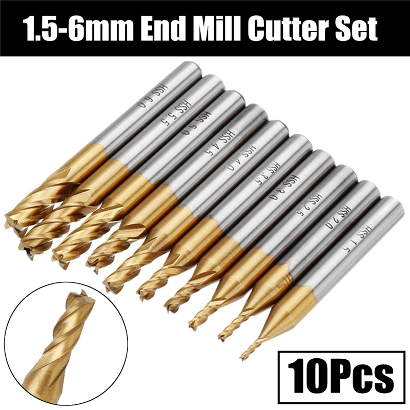 4 Flutes Milling Cutters HSS T - Diy Cnc Router Electronics ulasan dan harga